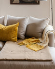 Sofa cover linen