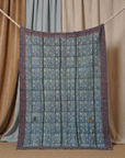 Pièce artisanale Kantha Azur