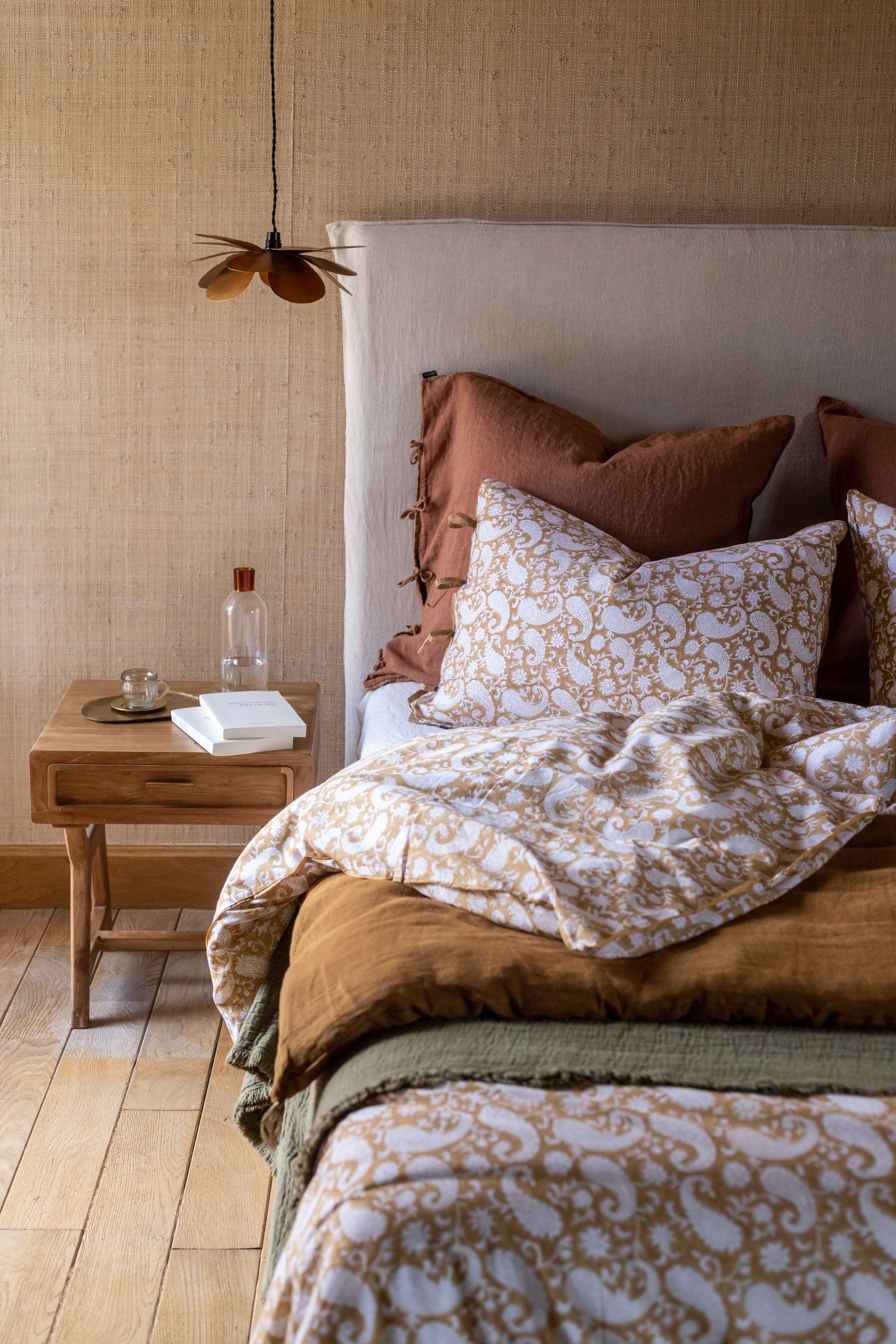 Parure de lit Paisley - Camel