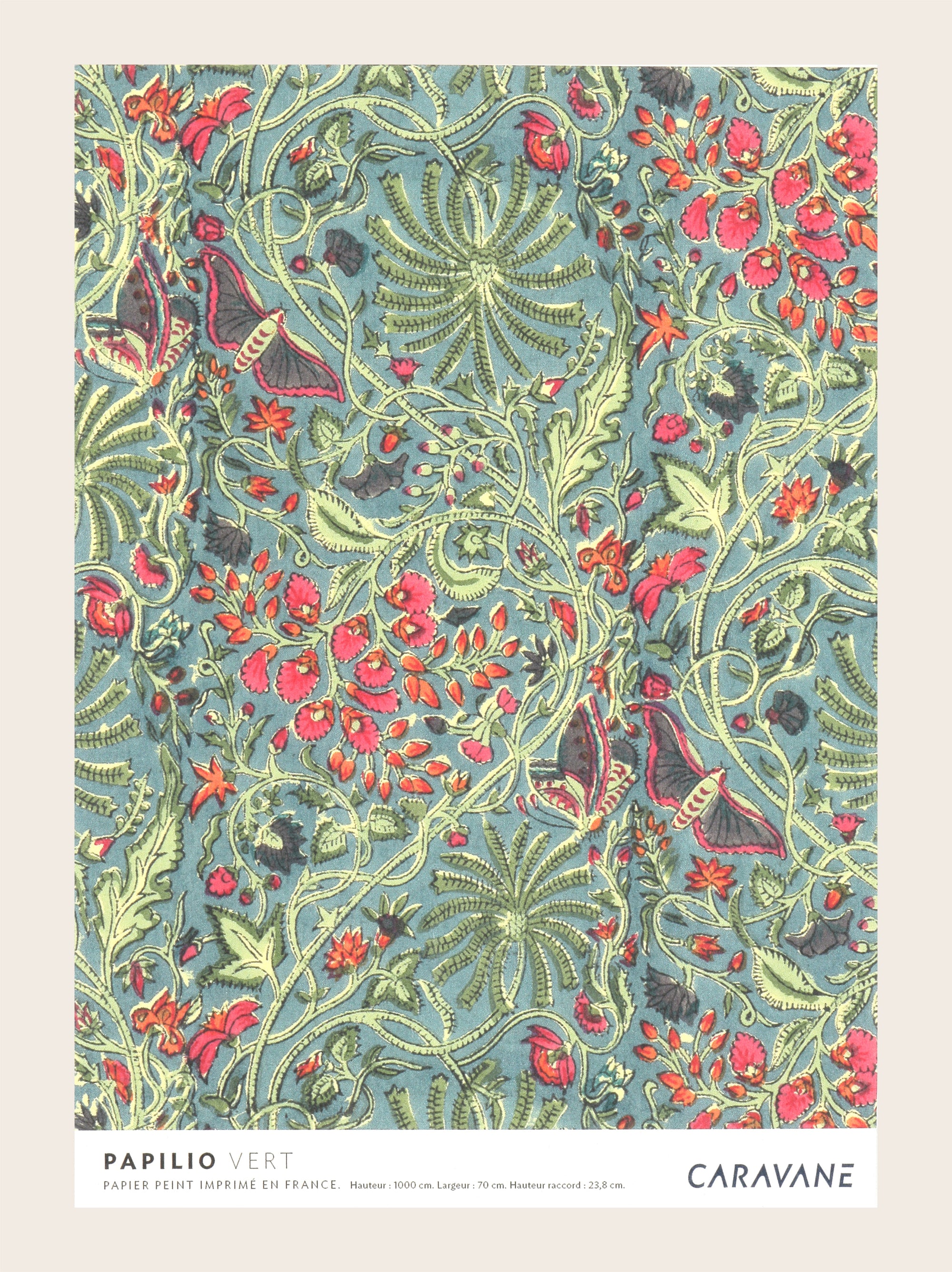 Papier Peint Papilio vert