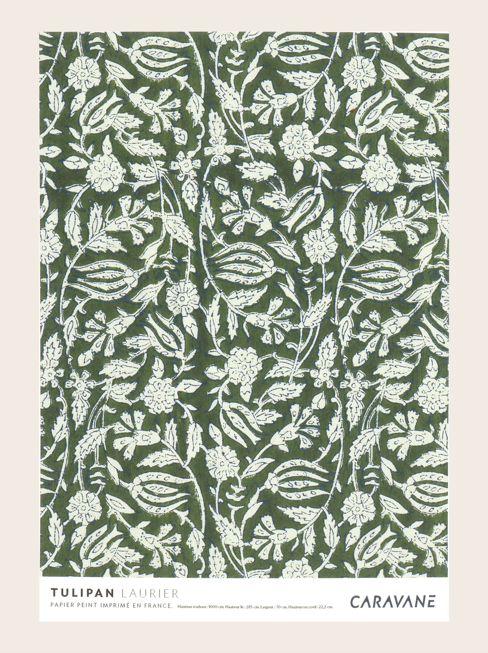 Papier Peint Tulipan laurier
