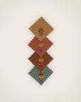Set de 4 serviettes brodées Rosaly
