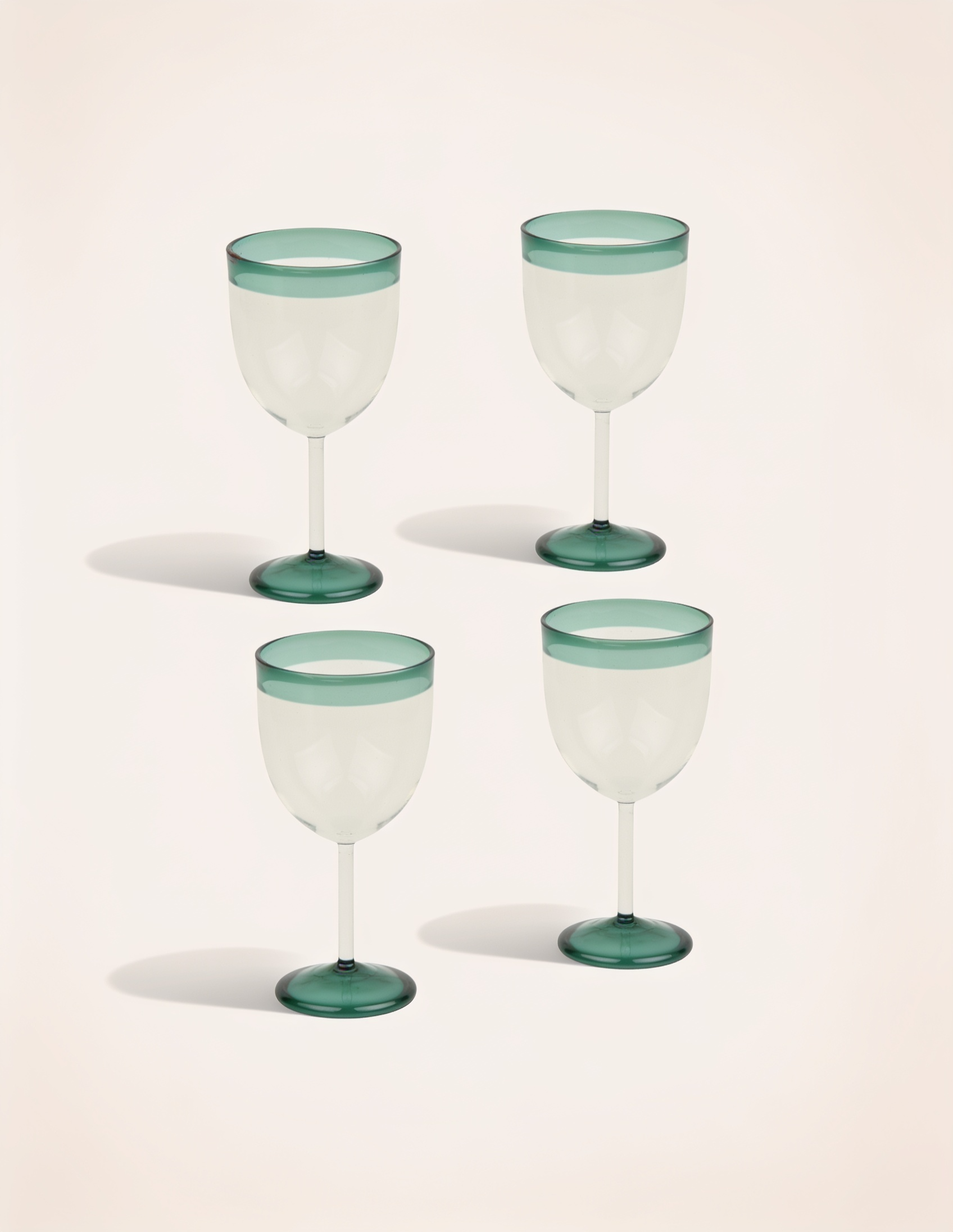 Lot de 4 verres à pied Ina